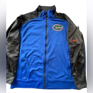 NIKE Florida Gators Fly Speed Knit Blue SEC Football Zip-up Jacket Size XL